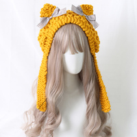 Autumn & Winter Soft Wool Cat Ears Hat - Thumbnail 3