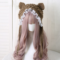 Autumn & Winter Soft Wool Cat Ears Hat - Thumbnail 7