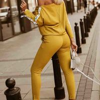 Casual Stitching Two-Piece Suit - Thumbnail 1