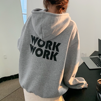 Free Shipping-"WORK WORK" HOODIE - Thumbnail 4