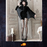 Black evil vampire bat suit (coat + socks) - Thumbnail 7