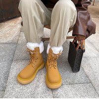 Winter Warm Fleece Martens Boots - Thumbnail 2