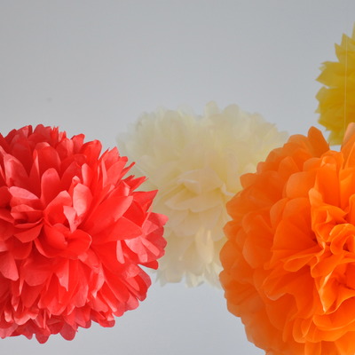 3 paper pom poms | nurser decor | wedding | birthday | custom colors