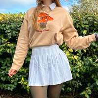 "NOTHING IS REAL" MUSHROOM SWEATSHIRT - Thumbnail 1
