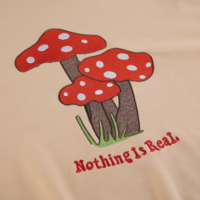 "NOTHING IS REAL" MUSHROOM SWEATSHIRT - Thumbnail 4