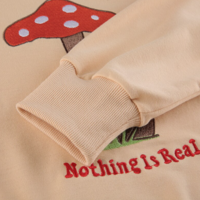 "NOTHING IS REAL" MUSHROOM SWEATSHIRT - Thumbnail 5