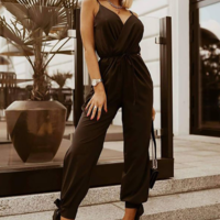 Sweet Sling Sleeveless Jumpsuit - Thumbnail 1