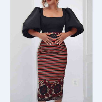 Fashion printed dress