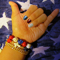 AMERICANA SKULL BRACELET - Thumbnail 2