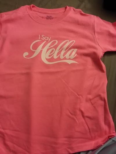 Youth i say hella pink tee