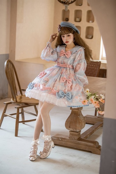 Pink & Blue Sweet Candy Princess Dress