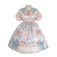 Pink & Blue Sweet Candy Princess Dress - Thumbnail 9