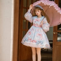 Pink & Blue Sweet Candy Princess Dress - Thumbnail 4