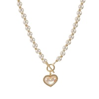 Luxury Pearl Love Heart Necklace - Thumbnail 7