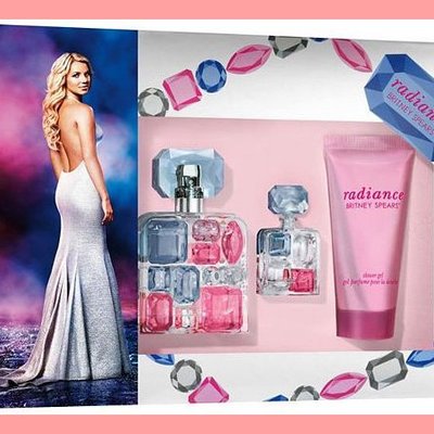 Radiance perfume for women 3 pc. gift set ( eau de parfum spray 1.7 oz + body souffle 3.3 oz + eau de parfum 0.16 oz)