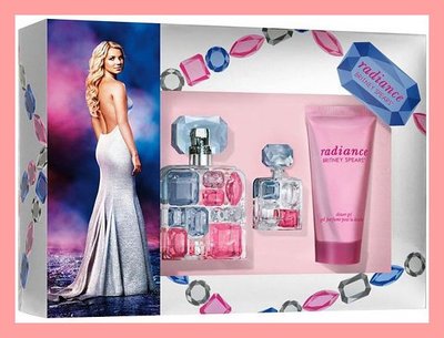 Radiance perfume for women 3 pc. gift set ( eau de parfum spray 1.7 oz + body souffle 3.3 oz + eau de parfum 0.16 oz)
