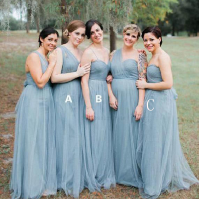 Simple a line bridesmaid dresses for wedding