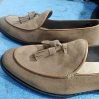 Hot Sale Sand Hand Stitch Suede Tassels Loafer Casual Wear Shoes - Thumbnail 2