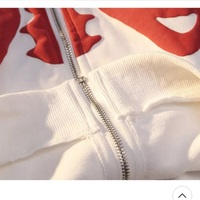 Retro Rib Skeleton Print Long Sleeve Hoodie Jacket Zipper Pullover Casual E-Girl Kawaii Korean Japanese Harajuku Streetwear - Thumbnail 8