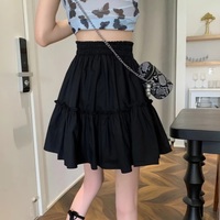 Cute White Ruffles Patchwork High Waist Mini Skirt Fairycore Pleated Preppy Aesthetic Casual Summer E-Girl Kawaii Korean Japanese Harajuku - Thumbnail 7