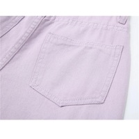 Cute Vintage Purple Baggy Loose Straight High Waisted Pants Wide Leg Denim Trousers Aesthetic Casual Summer E-Girl Kawaii Korean Japanese Harajuku - Thumbnail 8