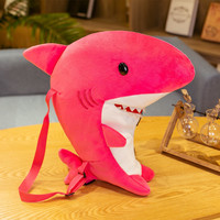 New cute marine animal shark plush school bag - Thumbnail 4