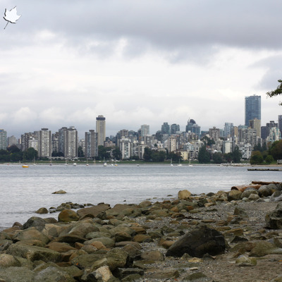 Vancouver city skyline 11x14