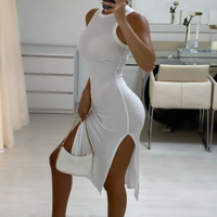 Sexy Tight Sleeveless Dress - Thumbnail 1
