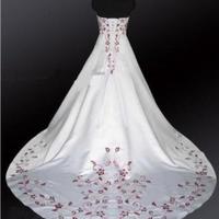 Sweetheart Wedding Dresses Bridal Gown with Embrodary - Thumbnail 1
