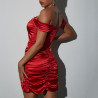 Temperament Women'S Strapless Tight-Fitting Shoulder Bag Hip Dress - Thumbnail 2