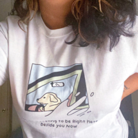 Free Shipping-"WHAT A FEELING TO BE RIGHT HERE BESIDE YOU NOW" TEE - Thumbnail 2