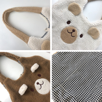 Plush Bear Shoulder Bag Tote Bag - Thumbnail 5