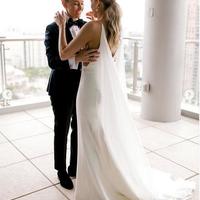 Simple Beach Wedding Dreses Boho Bridal Gowns - Thumbnail 1