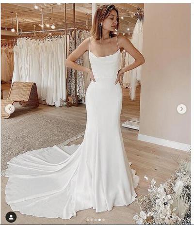 Simple Beach Wedding Dreses Boho Bridal Gowns