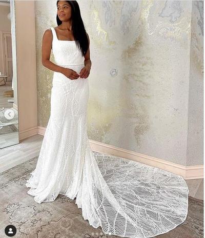 Simple Beach Wedding Dreses Boho Lace Bridal Gowns