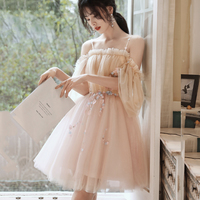 Cute tulle short prom dress cocktail dress - Thumbnail 1