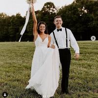 Simple Beach Wedding Dreses Boho Lace Bridal Gowns - Thumbnail 3