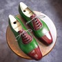 Awesome Wear Two Tone Cap Toe Leather Lace Up Formal Wear Shoes-1