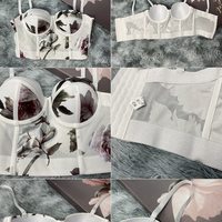 Sexy Fish Bone Corsets French Elegant Camisoles Women - Thumbnail 4