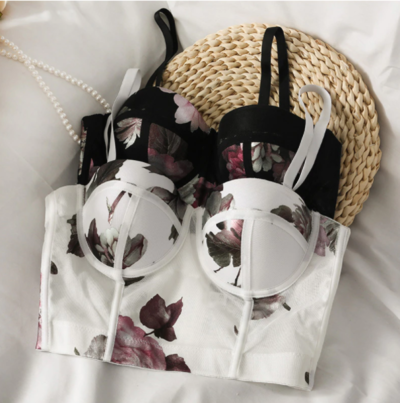 Sexy Fish Bone Corsets French Elegant Camisoles Women