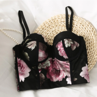 Sexy Fish Bone Corsets French Elegant Camisoles Women - Thumbnail 1