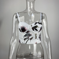 Sexy Fish Bone Corsets French Elegant Camisoles Women - Thumbnail 3