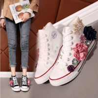  Designer Cross-Tied Girl Flat Espadrilles Creative Flower - Thumbnail 1