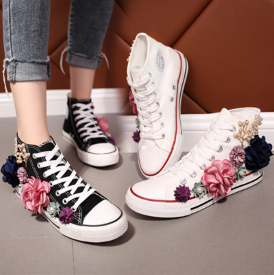  Designer Cross-Tied Girl Flat Espadrilles Creative Flower