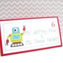 Robot Food Tent Cards or Place Cards, Personalized-3