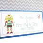 Robot Food Tent Cards or Place Cards, Personalized-2