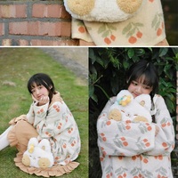 Cute Plush Doll Fox Shoulder Messenger Bag - Thumbnail 3