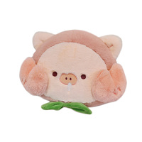 Cute Peach Pig Shoulder Messenger Bag - Thumbnail 7