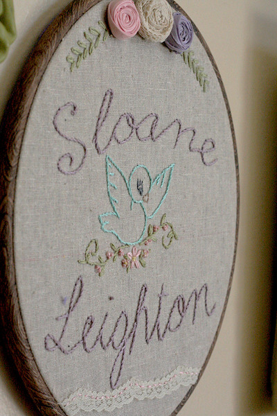 Custom nursery- tracy 8x10 oval