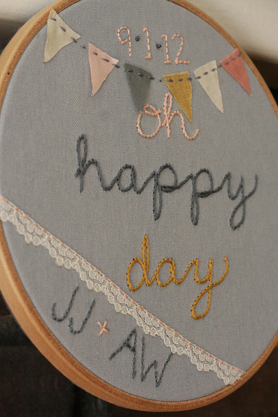 Custom wedding hoop- ashleigh 
